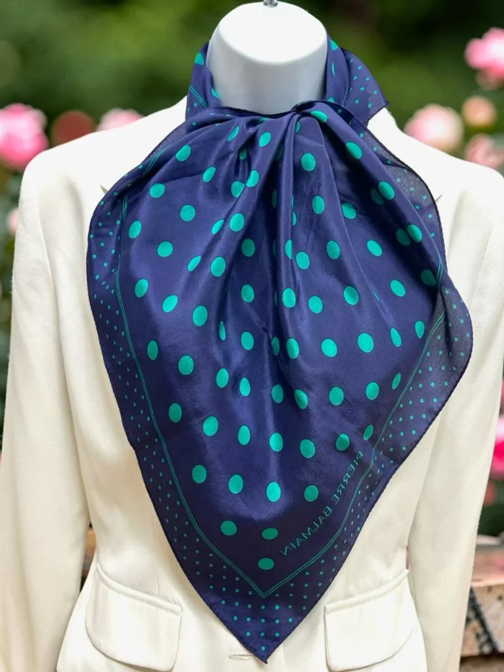 Pierre Balmain 100% Silk Scarf 26